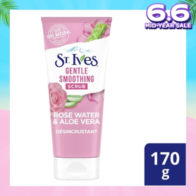 ST IVES Rose Water & Aloe Vera Face Scrub (Gentle Exfoliates) 170g