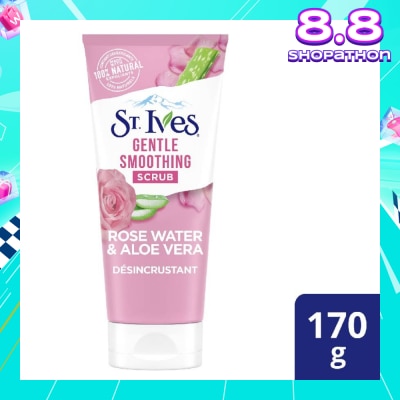 ST IVES Rose Water & Aloe Vera Face Scrub (Gentle Exfoliates) 170g