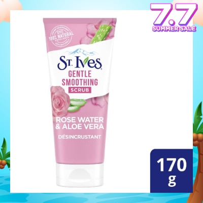 ST IVES Rose Water & Aloe Vera Face Scrub (Gentle Exfoliates) 170g