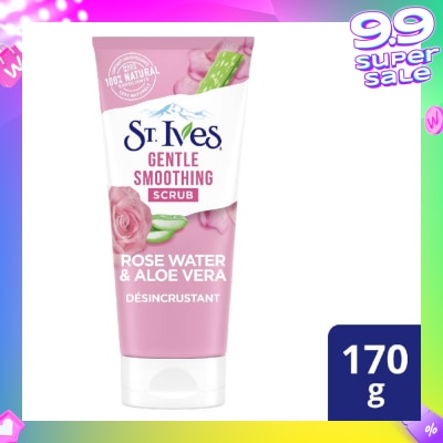 ST IVES Rose Water & Aloe Vera Face Scrub (Gentle Exfoliates) 170g