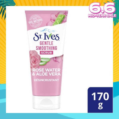 ST IVES Rose Water & Aloe Vera Face Scrub (Gentle Exfoliates) 170g