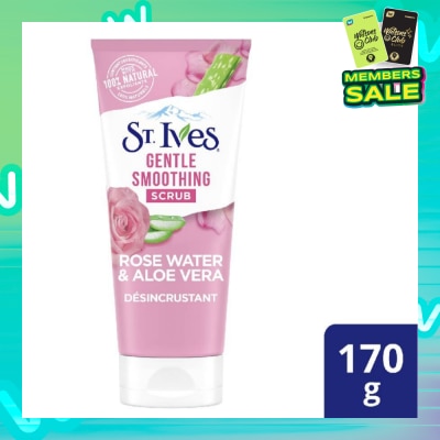 ST IVES Rose Water & Aloe Vera Face Scrub (Gentle Exfoliates) 170g