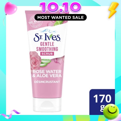 ST IVES Rose Water & Aloe Vera Face Scrub (Gentle Exfoliates) 170g image