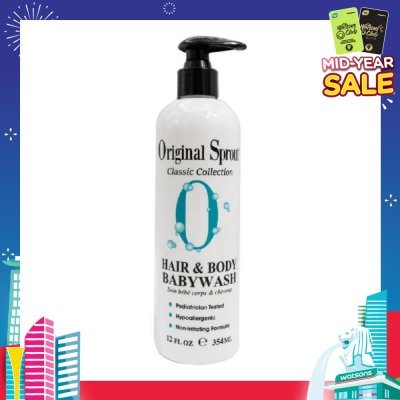 ORIGINAL SPROUT Hair & Body Babywash 12fl oz /354ml