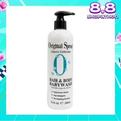 ORIGINAL SPROUT Hair & Body Babywash 12fl oz /354ml