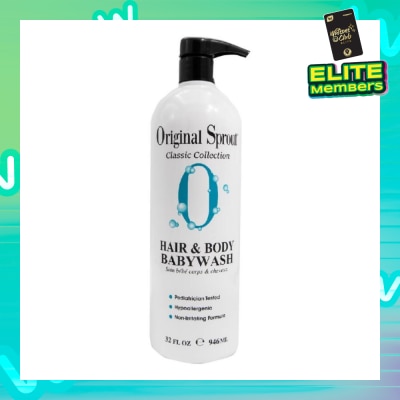 ORIGINAL SPROUT Hair & Body Babywash 32fl oz/946ml