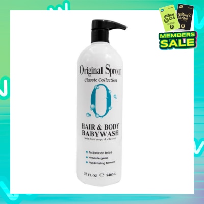 ORIGINAL SPROUT Hair & Body Babywash 32fl oz/946ml