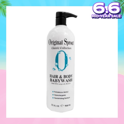 ORIGINAL SPROUT Hair & Body Babywash 32fl oz/946ml