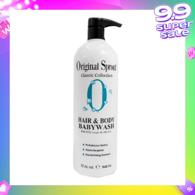 ORIGINAL SPROUT Hair & Body Babywash 32fl oz/946ml