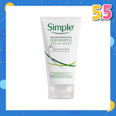 SIMPLE Regeneration Age Resisting Facial Wash 150ml