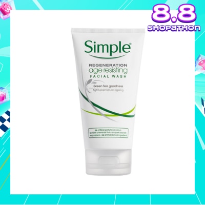 SIMPLE Regeneration Age Resisting Facial Wash 150ml