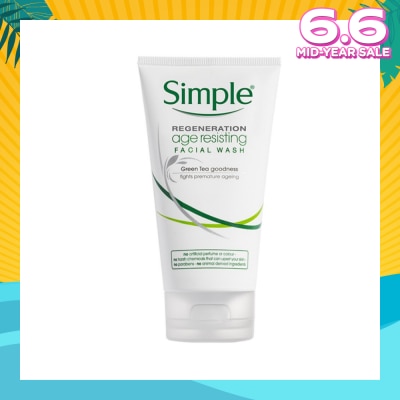 SIMPLE Regeneration Age Resisting Facial Wash 150ml