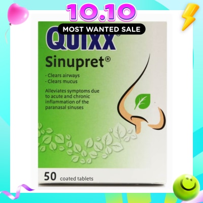 QUIXX Sinupret Coated Tablet 50s image
