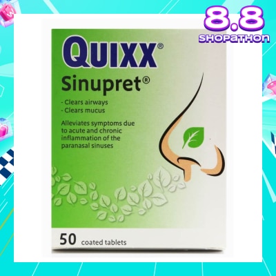 QUIXX Sinupret Coated Tablet 50s