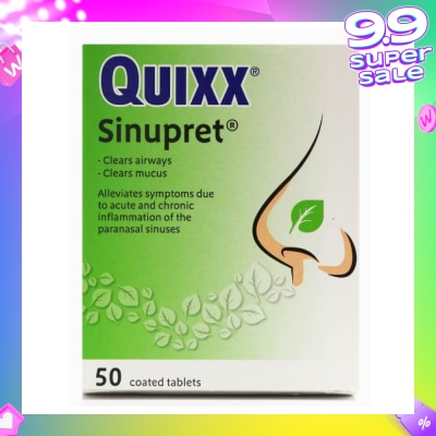 QUIXX Sinupret Coated Tablet 50s