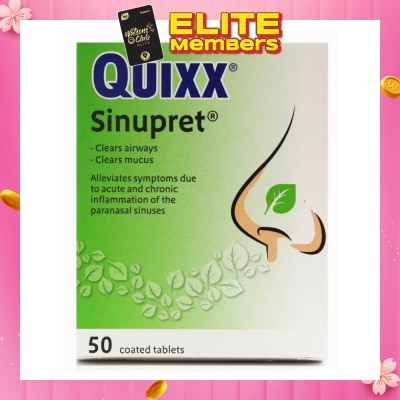 QUIXX Sinupret Coated Tablet 50s