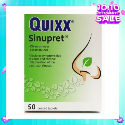 QUIXX Sinupret Coated Tablet 50s