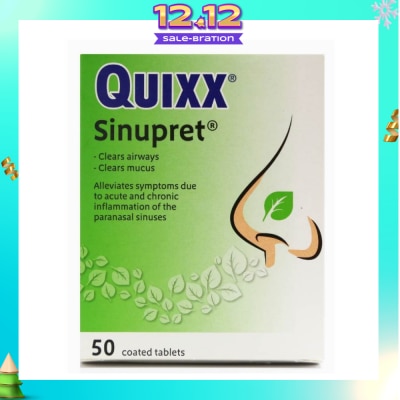 QUIXX Sinupret Coated Tablet 50s