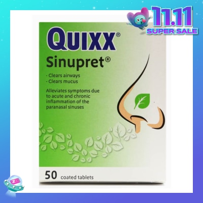 QUIXX Sinupret Coated Tablet 50s
