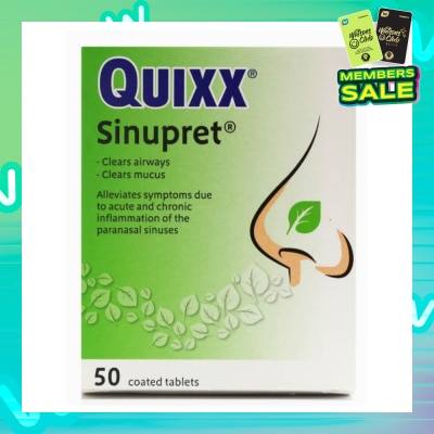 QUIXX Sinupret Coated Tablet 50s