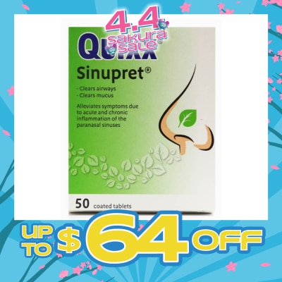 QUIXX - Sinupret Coated Tablet 50s