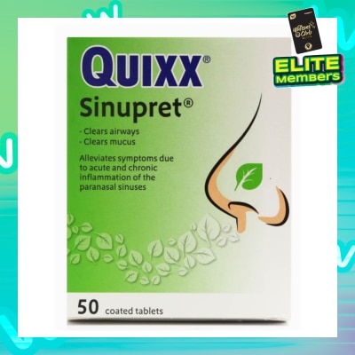 QUIXX Sinupret Coated Tablet 50s