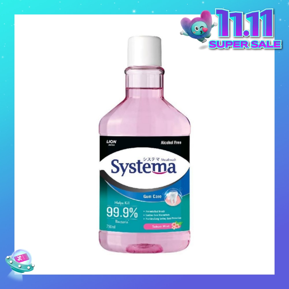 Gum Care Mouthwash Sakura Mint (Prevent Gum Problem Provide Long Lasting Protection) 750ml
