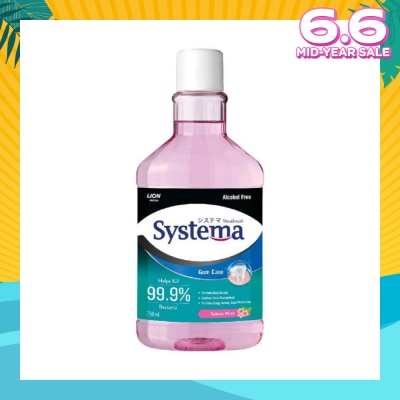 SYSTEMA Gum Care Mouthwash Sakura Mint (Prevent Gum Problem Provide Long Lasting Protection) 750ml