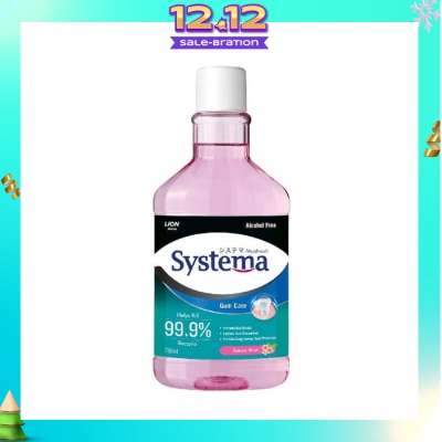 SYSTEMA Gum Care Mouthwash Sakura Mint (Prevent Gum Problem Provide Long Lasting Protection) 750ml
