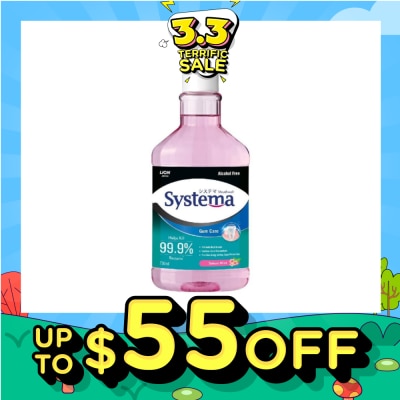 SYSTEMA Gum Care Mouthwash Sakura Mint (Prevent Gum Problem Provide Long Lasting Protection) 750ml