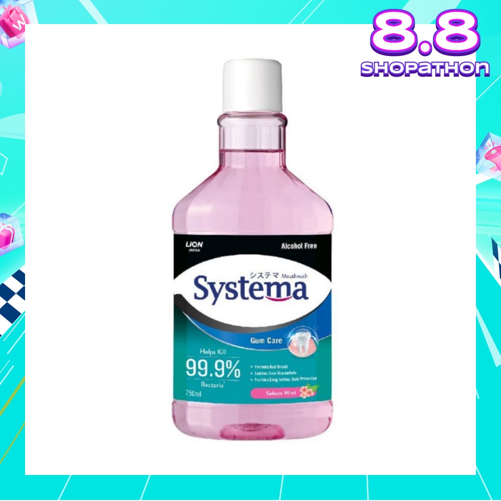 Gum Care Mouthwash Sakura Mint (Prevent Gum Problem Provide Long Lasting Protection) 750ml