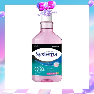 SYSTEMA - Gum Care Mouthwash Sakura Mint (Prevent Gum Problem Provide Long Lasting Protection) 750ml