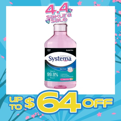 SYSTEMA - Gum Care Mouthwash Sakura Mint (Prevent Gum Problem Provide Long Lasting Protection) 750ml