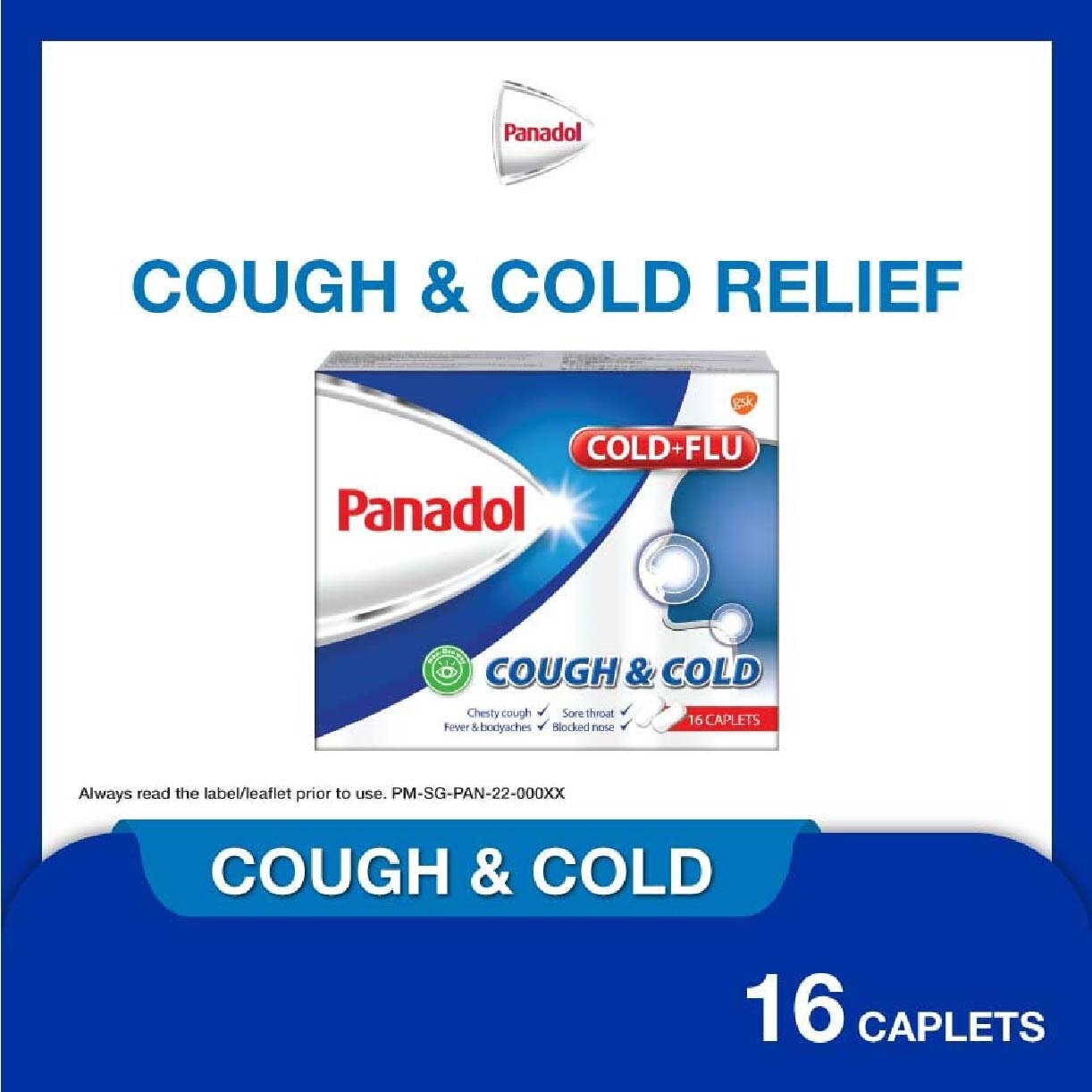 Panadol Cough & Cold Caplets 16s