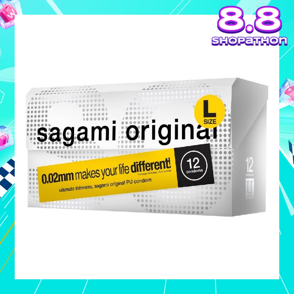 Original PU Condom 0.02mm L Size (Ultra Thinness + Suitable for Users with Latex Allergy) 12s