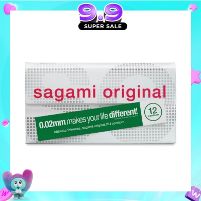 SAGAMI - Original PU Condom 0.02mm (Ultra Thinness + Suitable for Users with Latex Allergy) 12s image