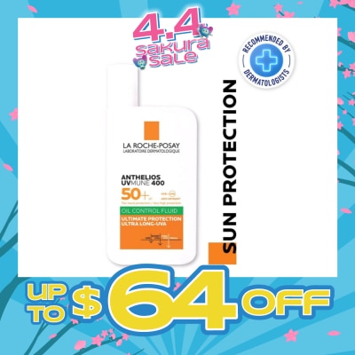 LA ROCHE-POSAY - Anthelios Uvmune 400 Oil Control Fluid (Spf 50+) 50ml