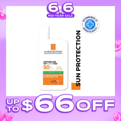 LA ROCHE-POSAY - Anthelios Uvmune 400 Oil Control Fluid (Spf 50+) 50ml