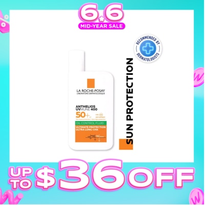 LA ROCHE-POSAY - Anthelios Uvmune 400 Oil Control Fluid (Spf 50+) 50ml