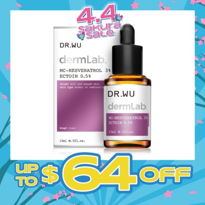 DR. WU - DermLab MC-Resveratrol 3% Ectoin 0.5% 15ml
