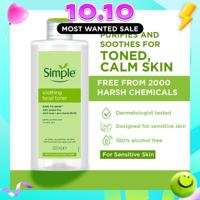 SIMPLE Kind To Skin Soothing Facial Toner 200ml image