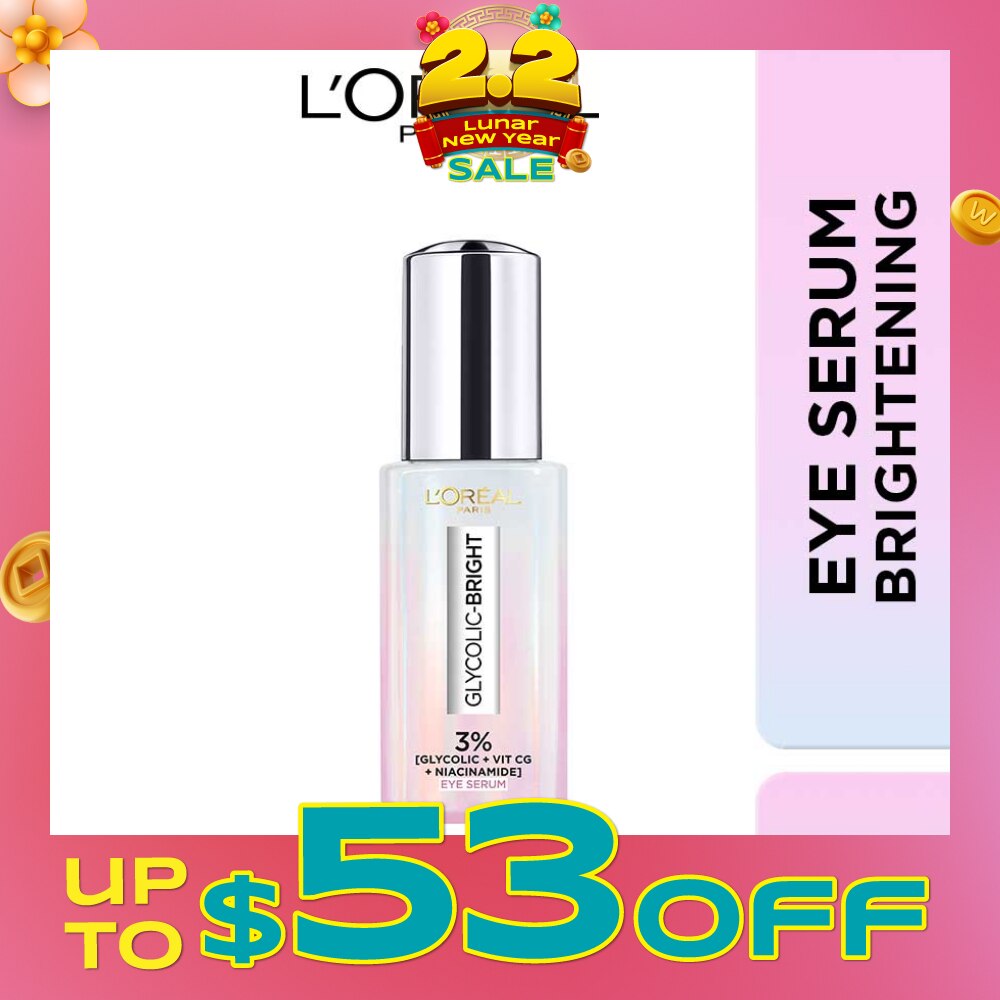 Glycolic Bright Dark Circle Eye Serum Formulated With 3% 20ml (Expiry: Sep`2026)