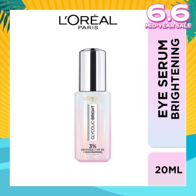 LOREAL DE Glycolic Bright Dark Circle Eye Serum Formulated With 3% 20ml