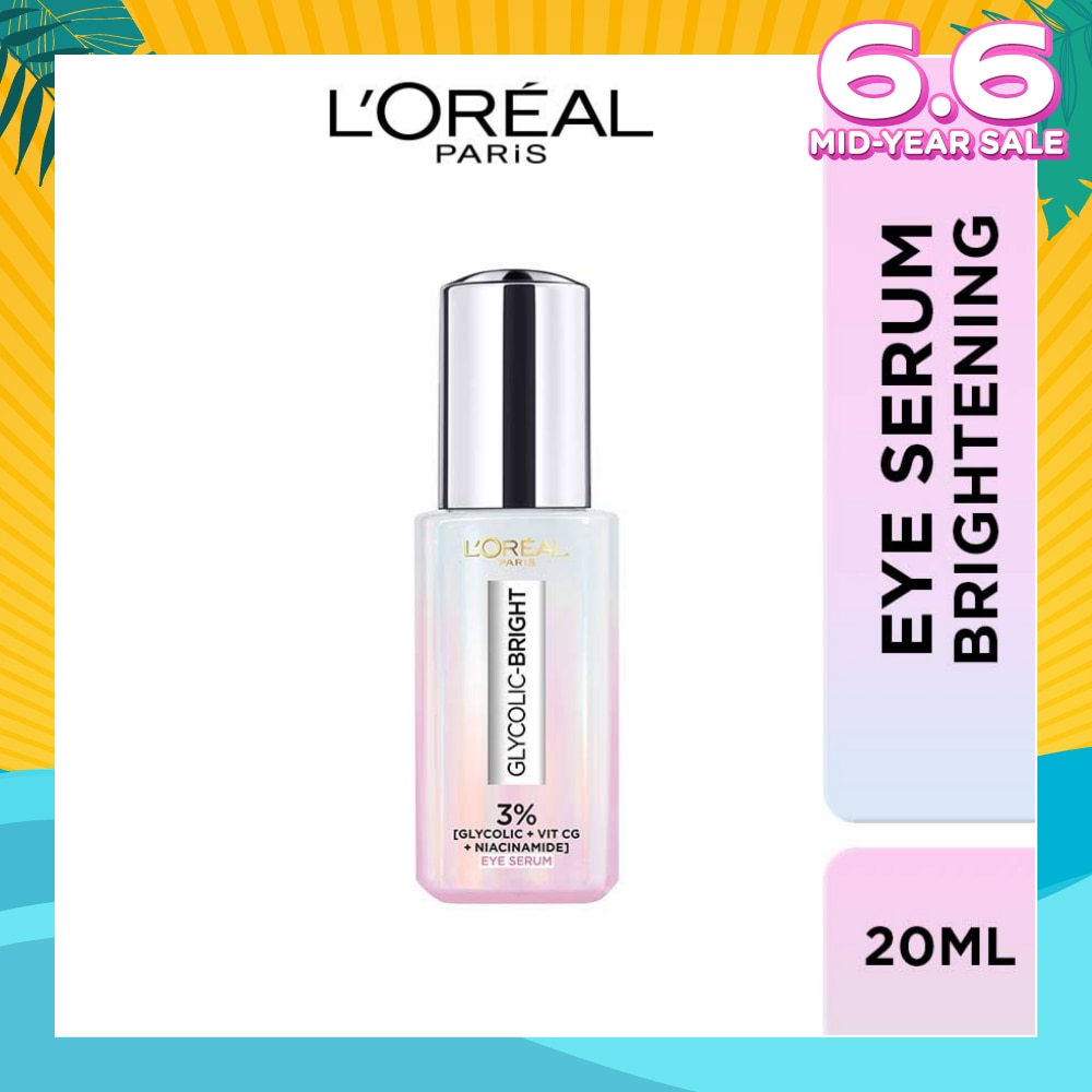 Glycolic Bright Dark Circle Eye Serum Formulated With 3% 20ml