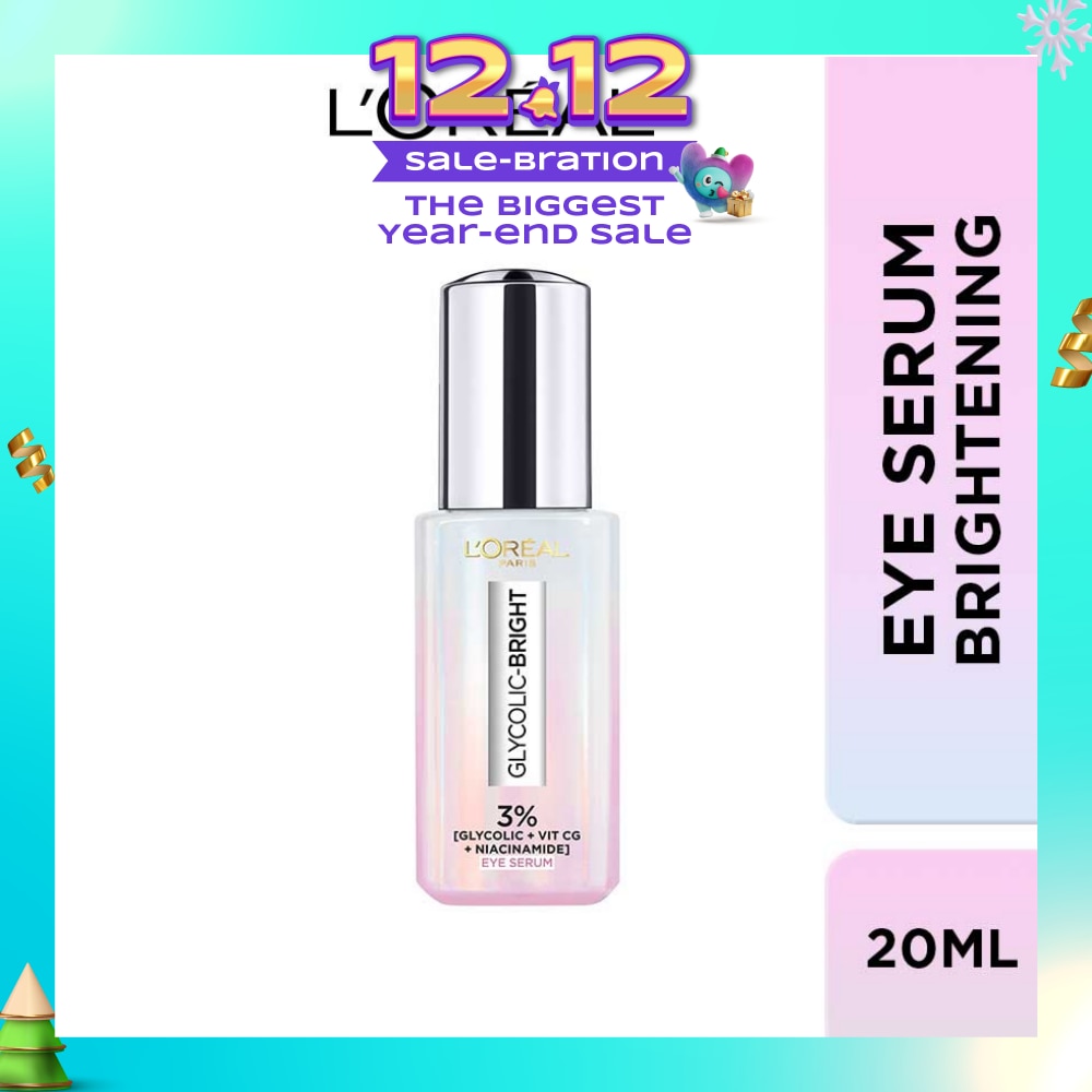 Glycolic Bright Dark Circle Eye Serum Formulated With 3% 20ml (Expiry: Sep`2026)