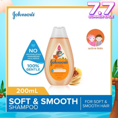 JOHNSON'S Baby Baby Active Kids Soft And Smooth Shampoo For Soft And Smooth Hair (For Silky Smooth Hair) 200ml