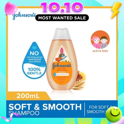 JOHNSON'S Baby Baby Active Kids Soft And Smooth Shampoo For Soft And Smooth Hair (For Silky Smooth Hair) 200ml image