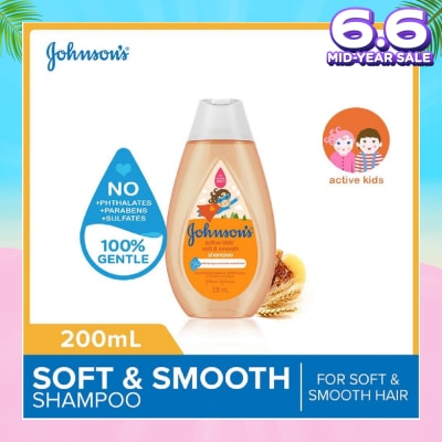 JOHNSON'S Baby Baby Active Kids Soft And Smooth Shampoo For Soft And Smooth Hair (For Silky Smooth Hair) 200ml