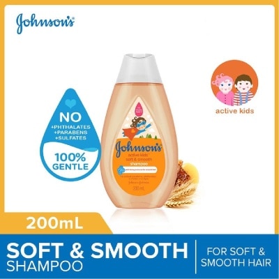 JOHNSON'S BABY Baby Active Kids Soft And Smooth Shampoo For Soft And Smooth Hair (For Silky Smooth Hair) 200ml