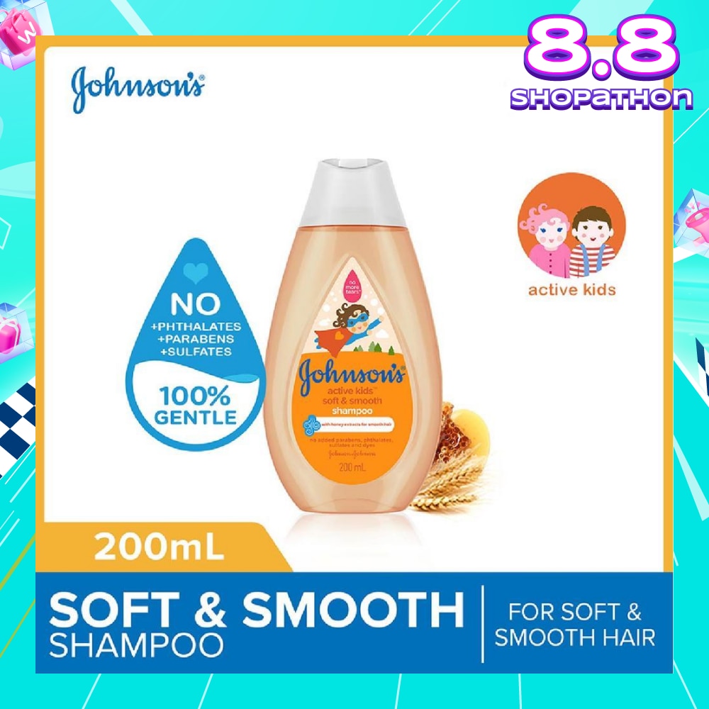 Baby Active Kids Soft And Smooth Shampoo For Soft And Smooth Hair (For Silky Smooth Hair) 200ml